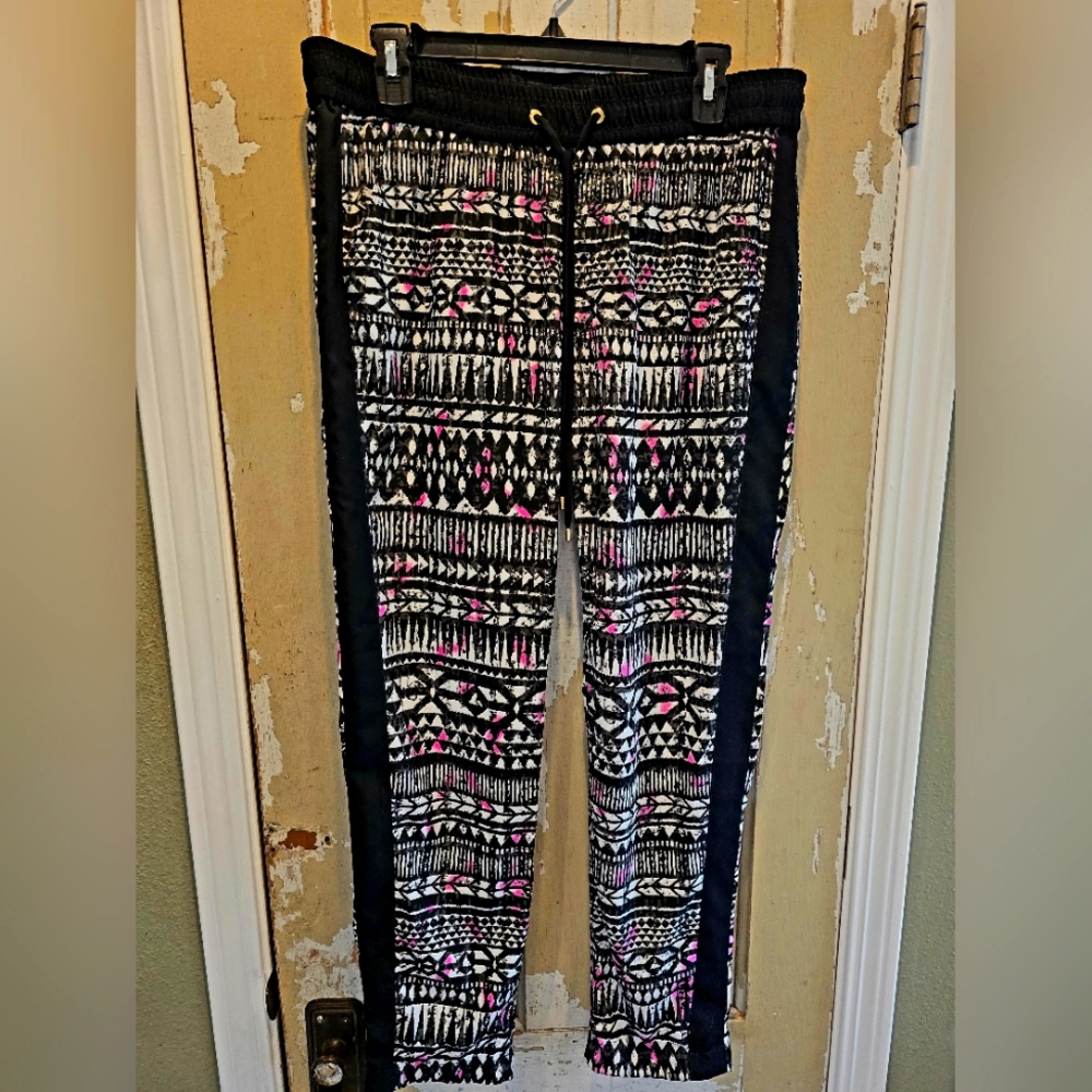 Express Tribal Patterned Draw String Jogger Pant … - image 1
